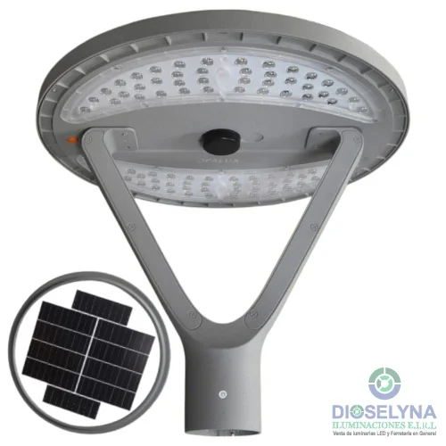 LUMINARIA SOLAR MODELO UFO LED 100W IP65 7200K OPALUX - DIOSELYNA ILUMINACIONES