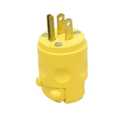 ENCHUFE PLANO 2X15A+T 125/250V NEMA 5-15P PVC LEVITON