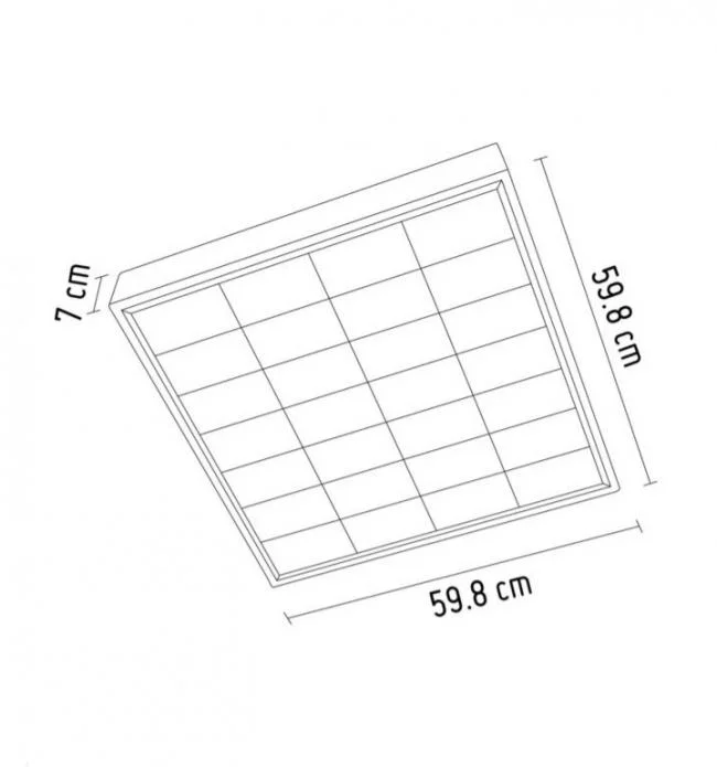 ARTEFACTO REJILLA ALUMINIO ADOSABLE 4X18W PANT.OSLER ACS PHILIPS