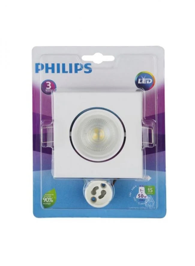 SPOT  LED REDONDO 5W GU10 LUZ FRIA PHILIPS