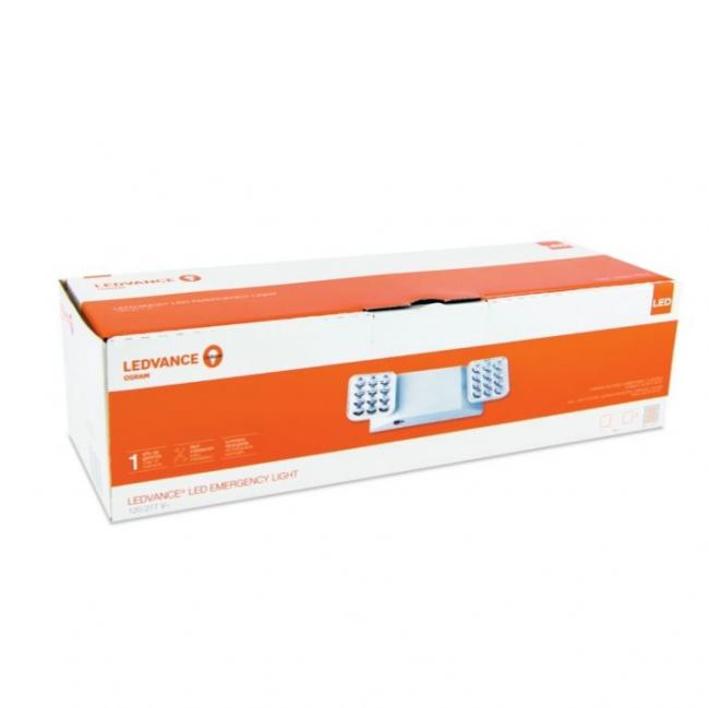 LAMPARA DE EMERGENCIA  LED 2X1 2W 210LM 120-277V 1.5H LUM 23CM LEDVANCE OSRAM