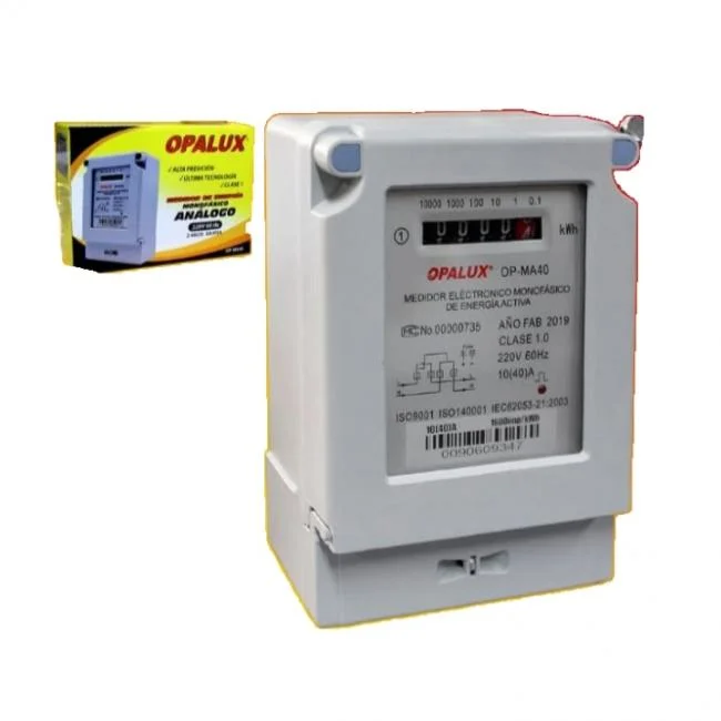MEDIDOR DIGITAL ELÉCTRONICO MONOFÁSICO DE ENERGÍA ACTIVA OPALUX.
