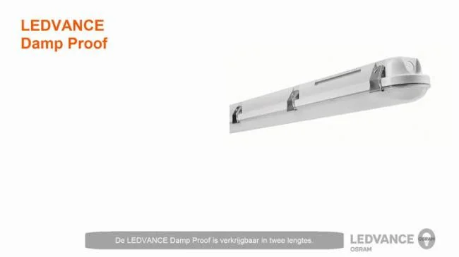 LUMINARIA HERMETICA LED 36W 100-277V 6500K IP65 L120MM DAMP-PROOF LEDVANCE OSRAM