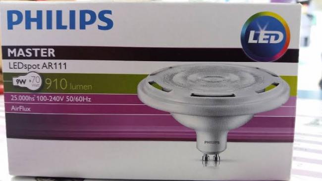 LAMPARA MASTER LEDSPOT AR111 9W = 70W GU10 220V PHILIPS