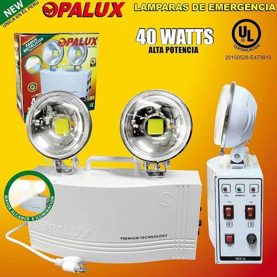 LAMPARA DE EMERGENCIA DE METAL 40W OPALUX