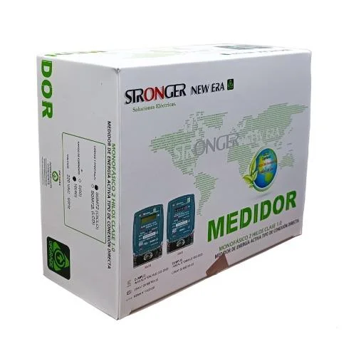 MEDIDOR ANALOGO DE ENERGÍA ACTIVA MONOFASICO 2 HILOS STRONGER (NEW ERA)