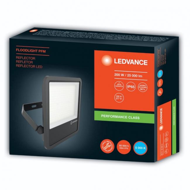 REFLECTOR LED 200W 100-277V 5000K IP65 NEGRO FLOODLIGHT LEDVANCE