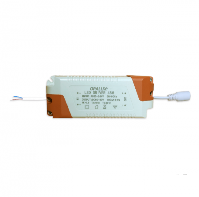DRIVER PARA PANEL LED OP-120X30 OP-60X60 DE  40W INPUT: 85-265V 50/60Hz OPALUX