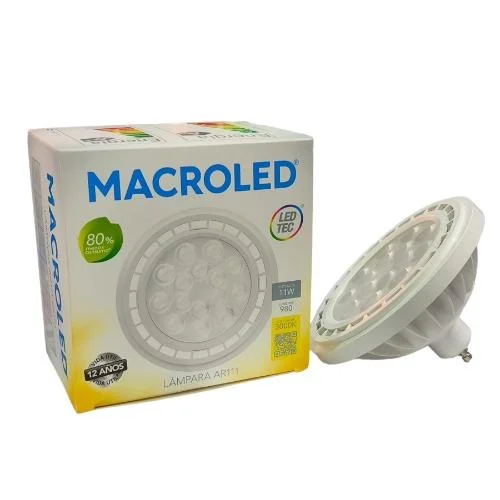 LAMPARA HALOSPOT AR111 LED 11W GU10 3000K MACROLED