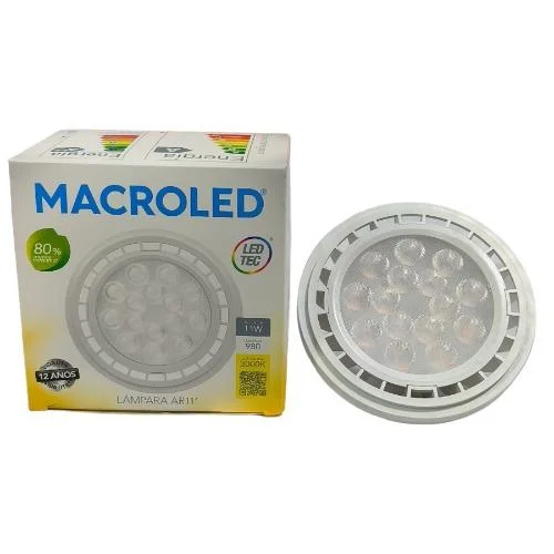 LAMPARA HALOSPOT AR111 LED 11W GU10 3000K MACROLED