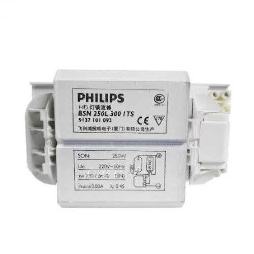 BALASTRO P/LAMP VAPOR MERCURIO/HALOGENURO 250W 220V BLANCO PHILIPS