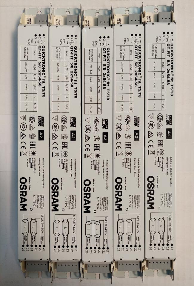 BALASTRO ELECTRONICO 2X54W TL5 220-240V OSRAM