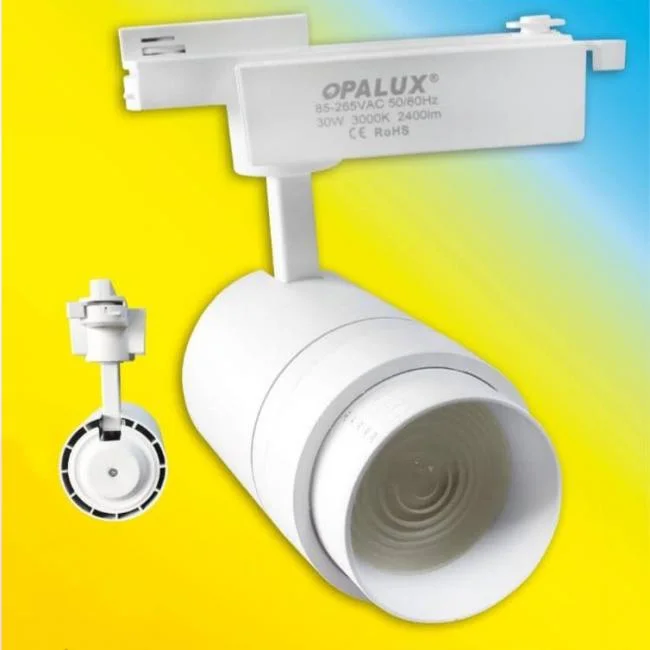 LED TRACK LIGHT 30W 3000K/6500K PARA RIEL 85-260V OPALUX